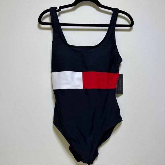 Tommy Hilfiger | Colorblock One-Piece Swimsuit - Picture 1 of 5